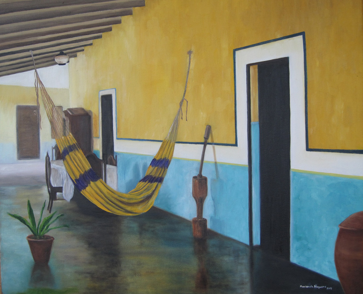 ©Marianela Noguera"Posada Turpial" Aragua, Venezuela. 2011. 20"x24" Oil on canvas . oil paintings