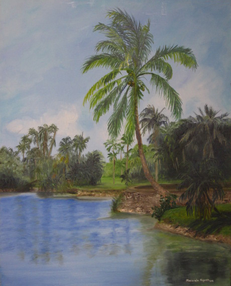 ©Marianela Noguera"Fairchild Tropical Botanic Garden #3.  2011. 16" x 20".Oil on canvas