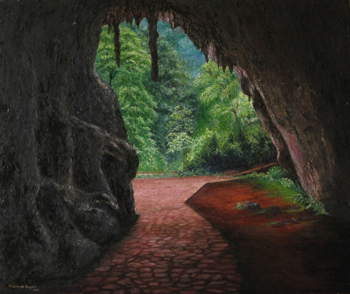 ©Marianela Noguera "Cueva del Guacharo" 2013. Oil on canvas. 24" x 20". Oil paintings.